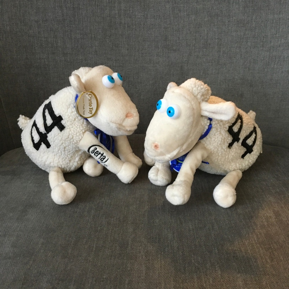 Serta Plush Sheep‎ Pair Number 44 Set of 2